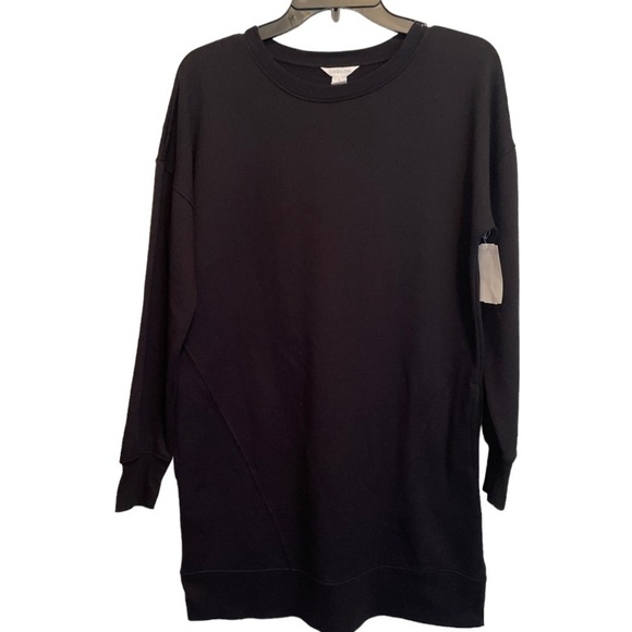 CASLON black long black sweatshirt - Picture 1 of 8
